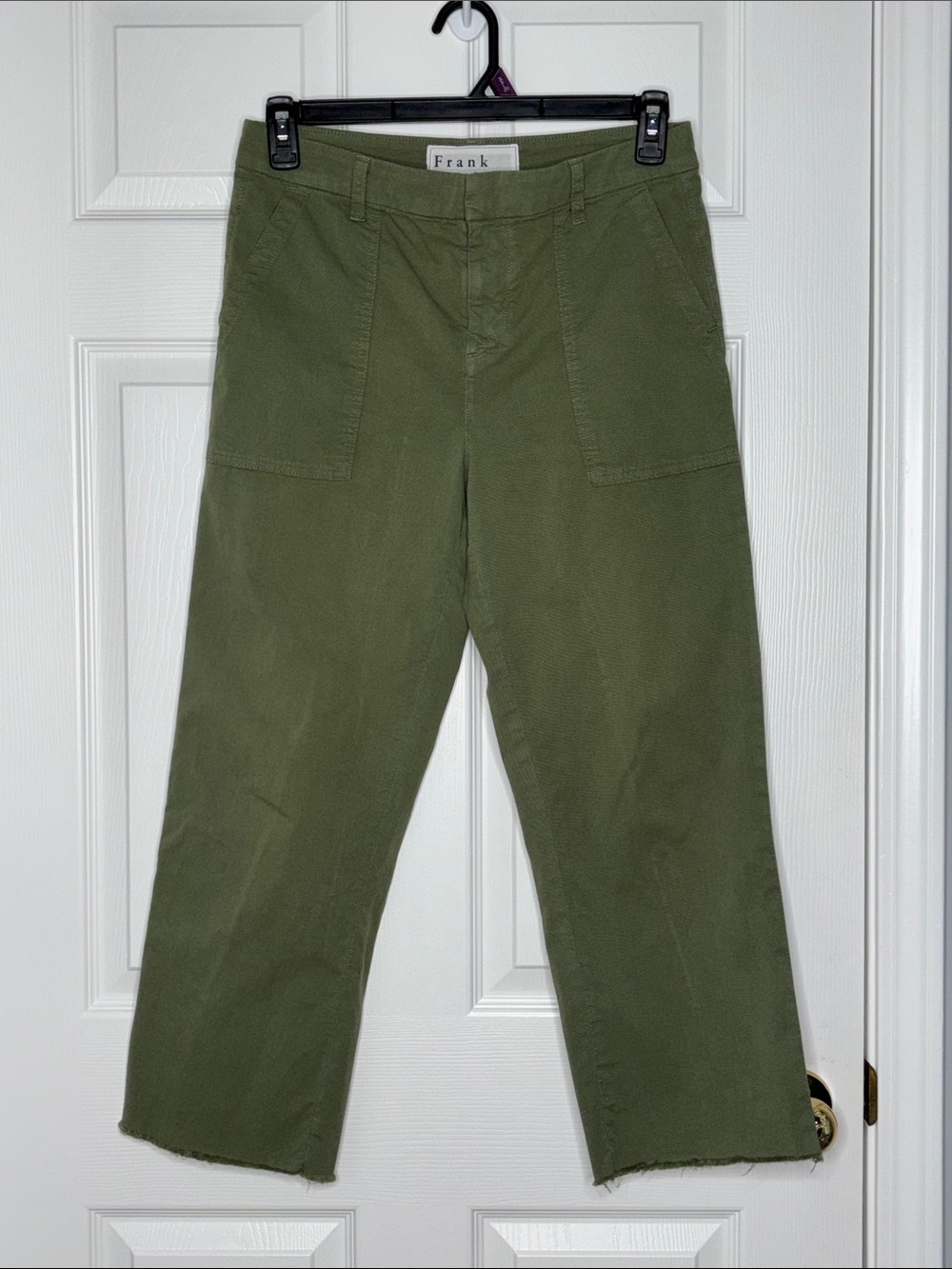 Frank and Eileen Blackstone Utility Pants Olive Green Size 6